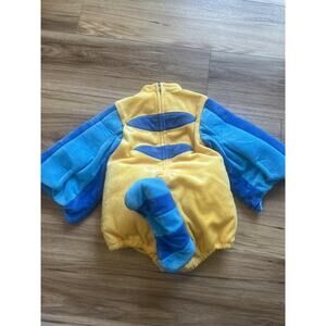 Disney Finding Nemo Flounder Costume Toddler 2T Yellow Blue Plush Halloween Suit